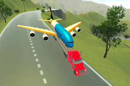 Play Truck Transporting Airplane as an online game Truck Transporting Airplane with UptoPlay