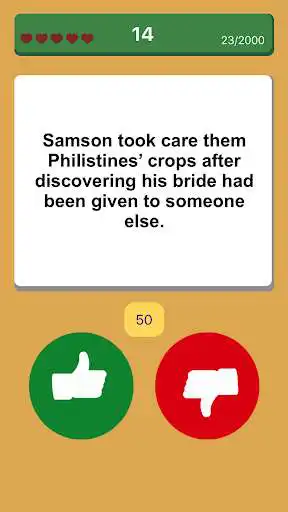 Play True or False (Biblical) as an online game True or False (Biblical) with UptoPlay