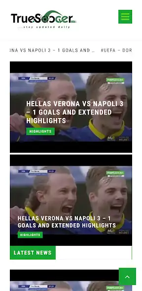 Play Truesoccer news as an online game Truesoccer news with UptoPlay