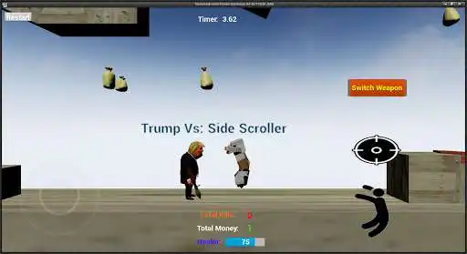 Play Trump Vs: Side Scroller as an online game Trump Vs: Side Scroller with UptoPlay