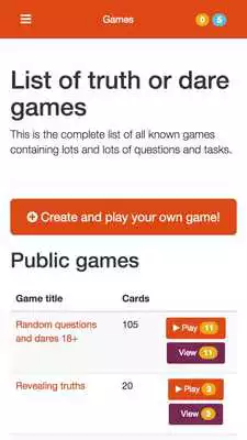 Play Truth or Dare Editor Play Truth or Dare Editor