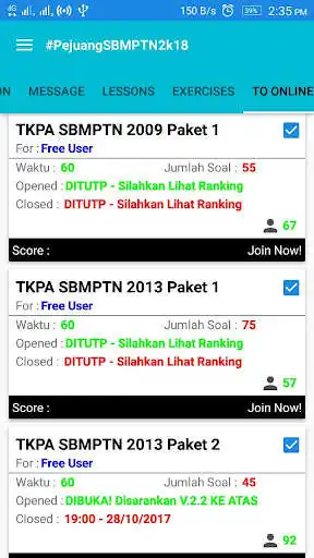 Play Try Out 2018 : SBMPTN + STAN as an online game Try Out 2018 : SBMPTN + STAN with UptoPlay