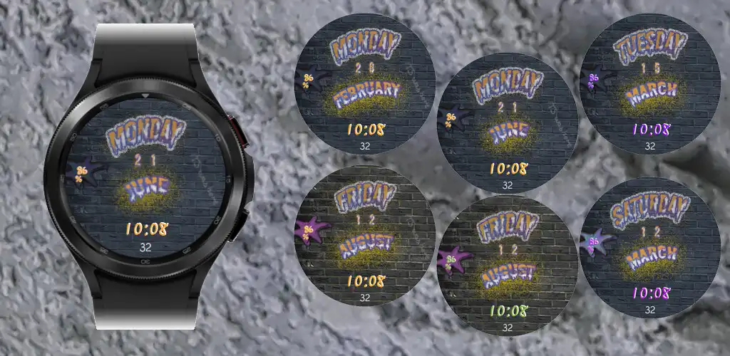 Play TSD29 Graffiti Watch Face  and enjoy TSD29 Graffiti Watch Face with UptoPlay