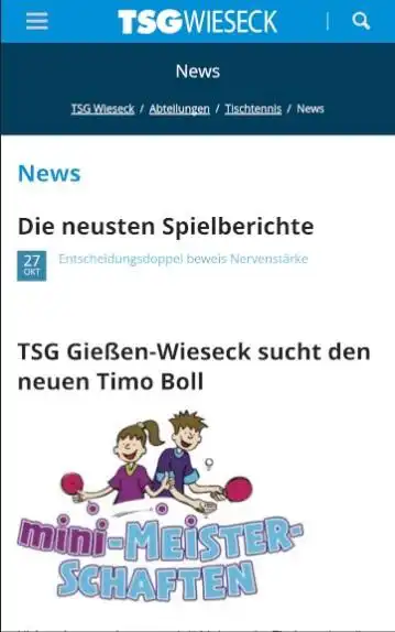 Play TSG Gießen-Wieseck Tischtennis  and enjoy TSG Gießen-Wieseck Tischtennis with UptoPlay