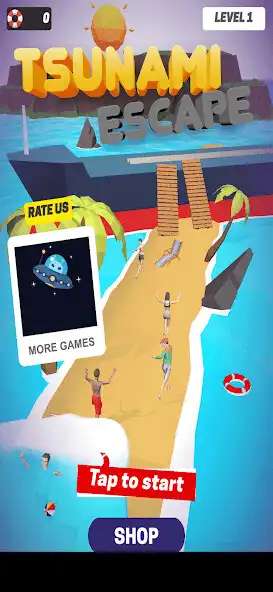 Play Tsunami Escape Rainbow  and enjoy Tsunami Escape Rainbow with UptoPlay