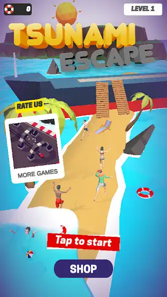 Play Tsunami Escape as an online game Tsunami Escape with UptoPlay