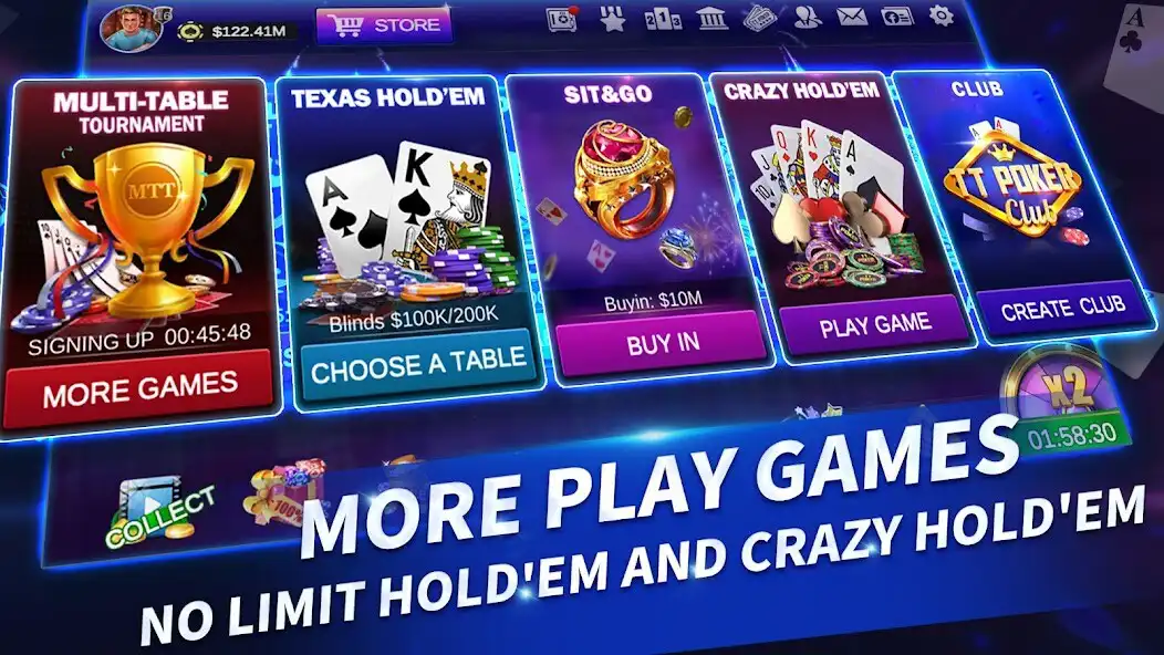 Play TT Poker-Texas Holdem Poker as an online game TT Poker-Texas Holdem Poker with UptoPlay