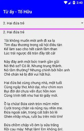 Play Tu ay - To Huu as an online game Tu ay - To Huu with UptoPlay