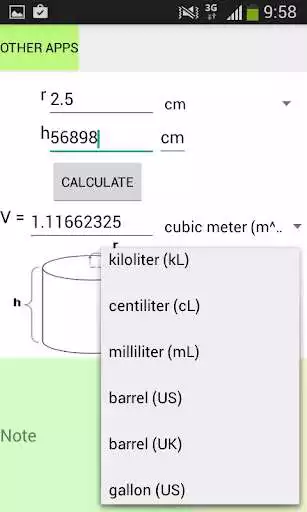 Play Tube Volume Calculator as an online game Tube Volume Calculator with UptoPlay