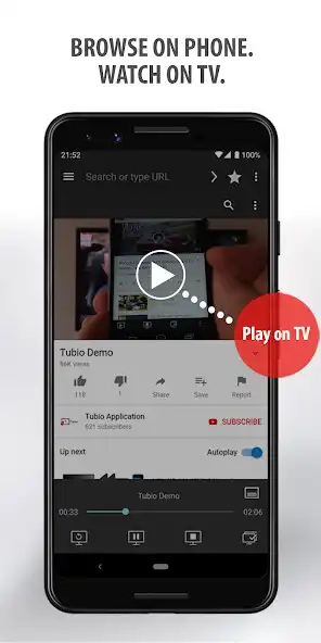 Play Tubio - Cast Web Videos to TV as an online game Tubio - Cast Web Videos to TV with UptoPlay