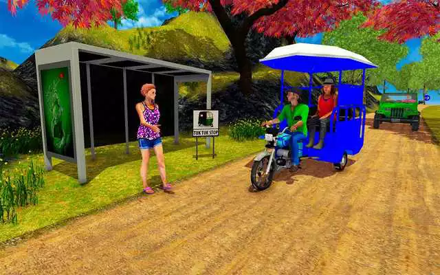 Play Tuk Tuk Auto Hill climb Rickshaw Offroad