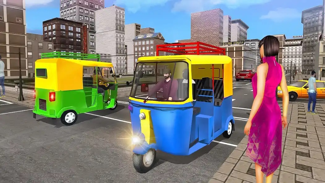 Play Tuk Tuk Auto Rickshaw Game 3d as an online game Tuk Tuk Auto Rickshaw Game 3d with UptoPlay