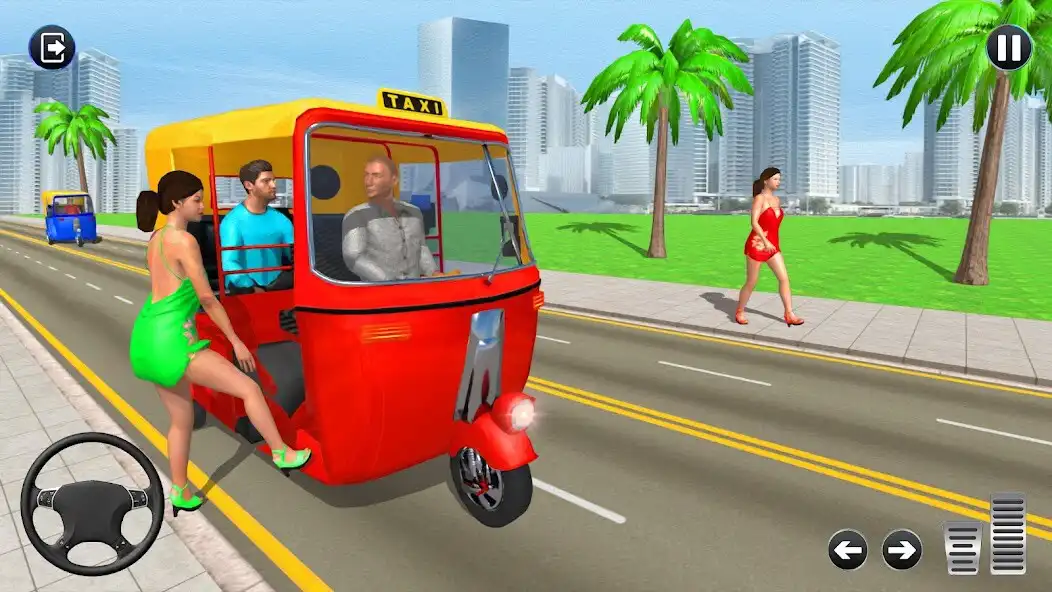 Play Tuk Tuk Auto Rickshaw Games 3D as an online game Tuk Tuk Auto Rickshaw Games 3D with UptoPlay