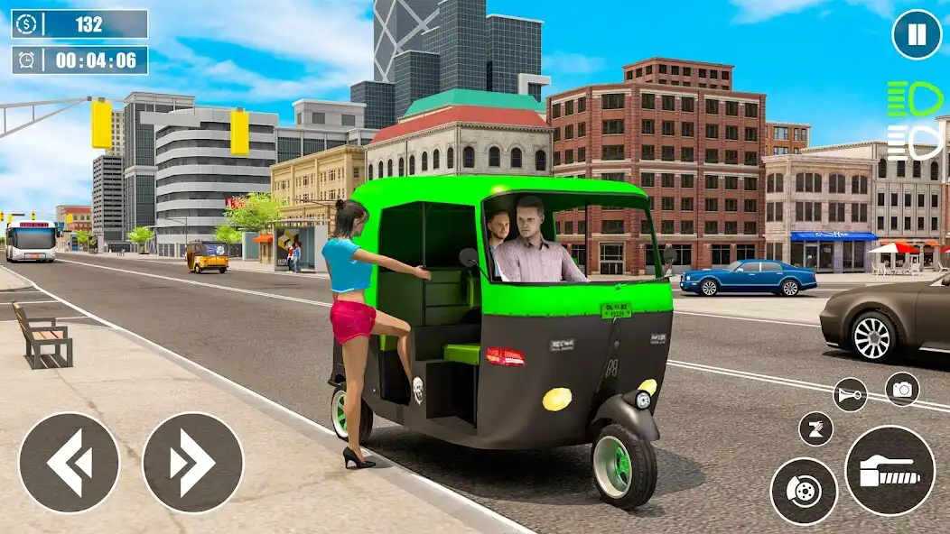Play Tuk Tuk Auto Rickshaw Sim 3D as an online game Tuk Tuk Auto Rickshaw Sim 3D with UptoPlay