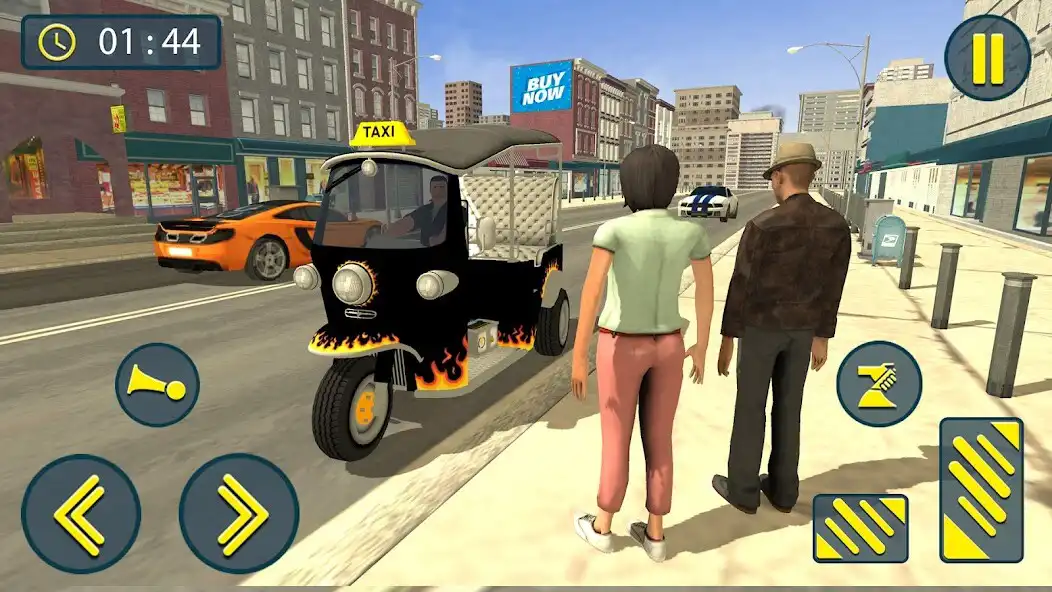 Play Tuk Tuk Auto Taxi Driving Game as an online game Tuk Tuk Auto Taxi Driving Game with UptoPlay