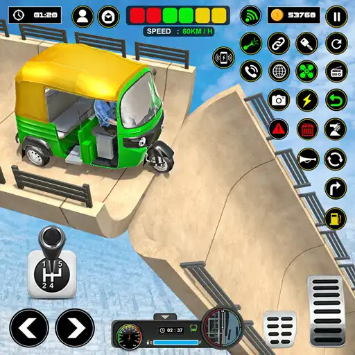 Play Tuktuk City Taxi Driving Game as an online game Tuktuk City Taxi Driving Game with UptoPlay