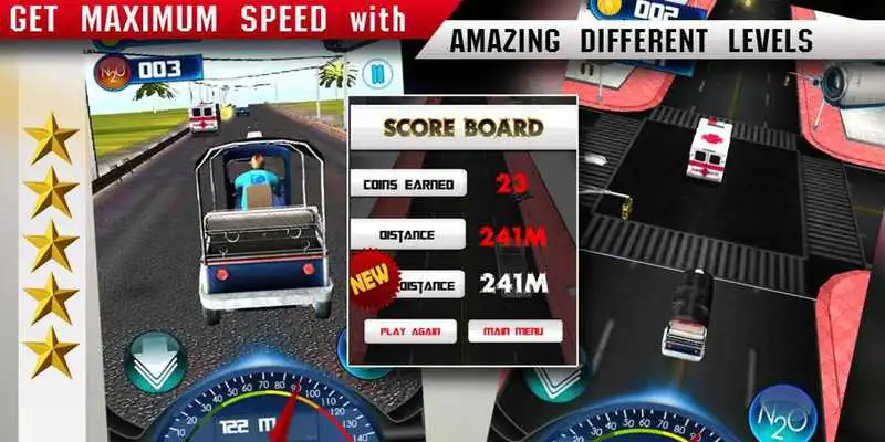 Play TukTuk : Crazy Taxi Racer 3D