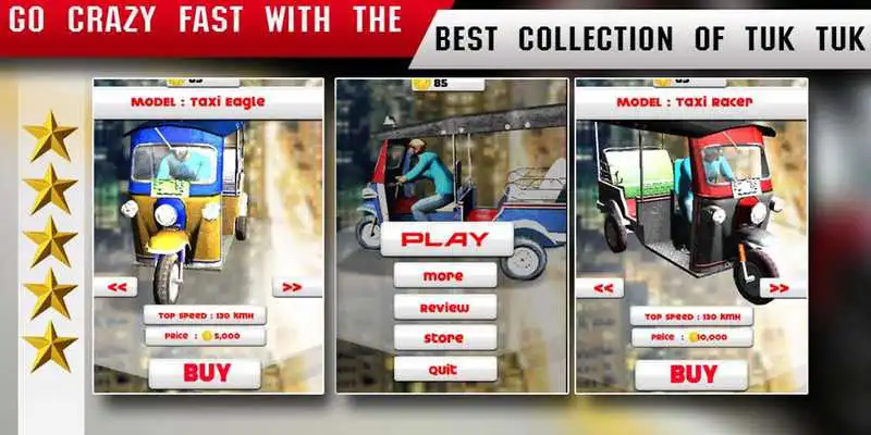 Play TukTuk : Crazy Taxi Racer 3D