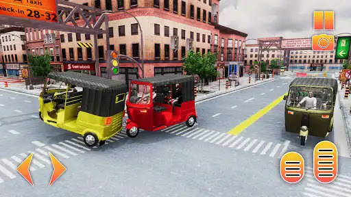 Play Tuk Tuk Rikshaw : Auto Game 3D as an online game Tuk Tuk Rikshaw : Auto Game 3D with UptoPlay