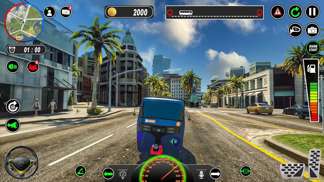 Play Tuk Tuk Rikshaw Driving Games as an online game Tuk Tuk Rikshaw Driving Games with UptoPlay