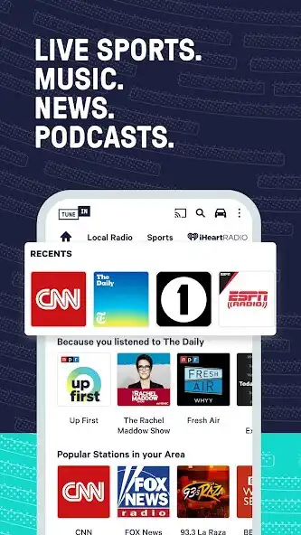 Play TuneIn Radio: News, Music  FM as an online game TuneIn Radio: News, Music  FM with UptoPlay