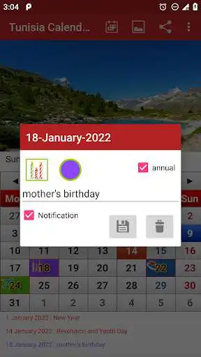 Play Tunisia Calendar 2022 as an online game Tunisia Calendar 2022 with UptoPlay