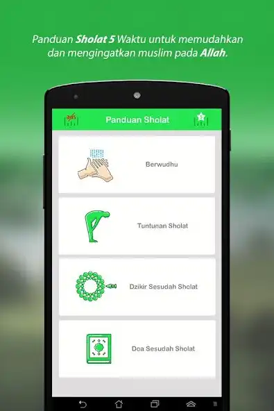 Play Tuntunan Sholat Lengkap + audio  and enjoy Tuntunan Sholat Lengkap + audio with UptoPlay