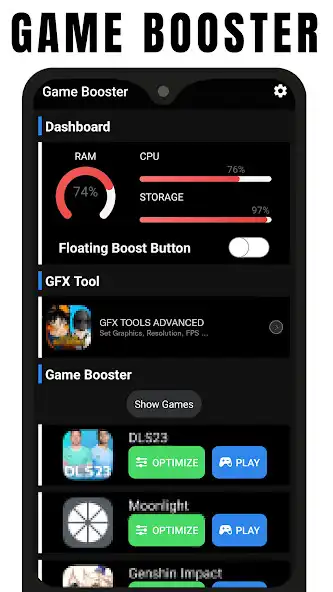 Play Turbo Game Booster  GFX Tool as an online game Turbo Game Booster  GFX Tool with UptoPlay