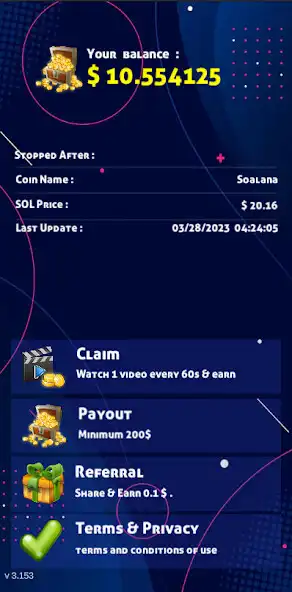 Play TurboMiner - SOL Cloud Miner as an online game TurboMiner - SOL Cloud Miner with UptoPlay