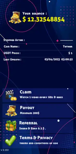 Play TurboMiner - USDT Cloud Miner as an online game TurboMiner - USDT Cloud Miner with UptoPlay