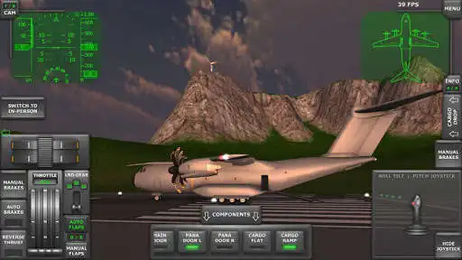 Play Turboprop Flight Simulator 3D as an online game Turboprop Flight Simulator 3D with UptoPlay