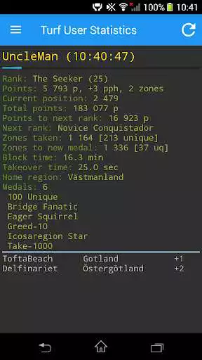 Play APK Turf User Statistics  and enjoy Turf User Statistics with UptoPlay com.heapplications.turf_user_statistics