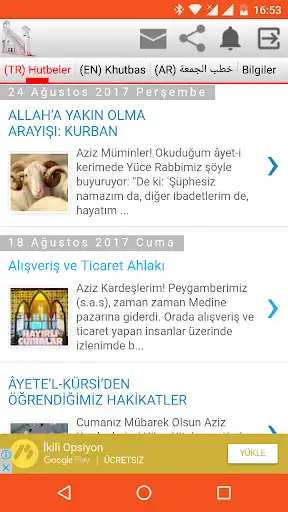 Play Turkey Religious Friday Hutbeleri  and enjoy Turkey Religious Friday Hutbeleri with UptoPlay
