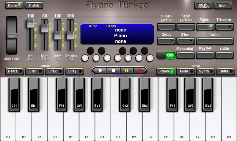 Play Turkish piano  and enjoy Turkish piano with UptoPlay
