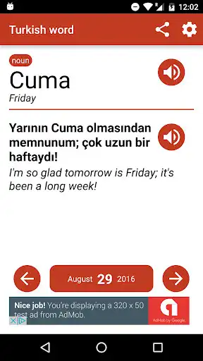 Play Turkish word of the day  and enjoy Turkish word of the day with UptoPlay