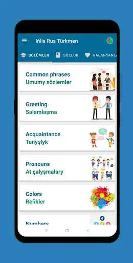 Play Turkmen Russian English phrasebook  and enjoy Turkmen Russian English phrasebook with UptoPlay