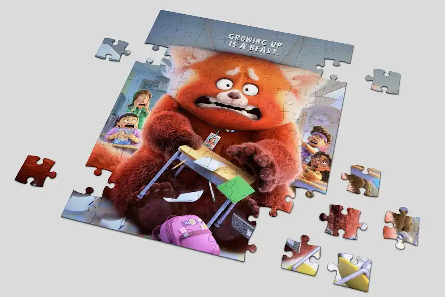 Play Turning Red Games Puzzle as an online game Turning Red Games Puzzle with UptoPlay