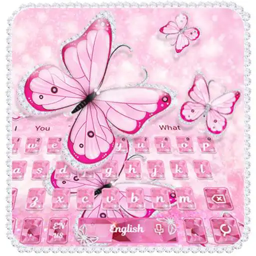Play Turquoise Diamond Butterfly Keyboard APK