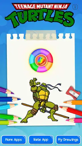 Play turtles coloring ninja game  and enjoy turtles coloring ninja game with UptoPlay