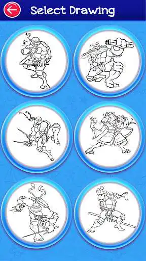 Play turtles coloring ninja game as an online game turtles coloring ninja game with UptoPlay
