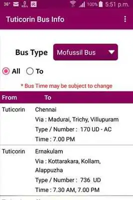 Play Tuticorin Bus Info