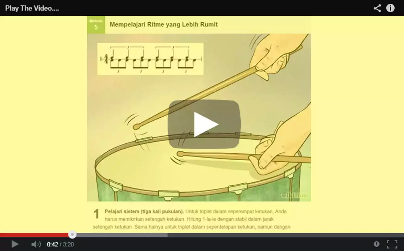 Play Tutorial Bermain Drum