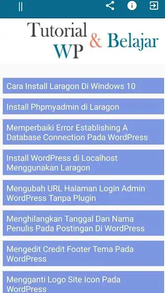 Play Tutorial Dan Belajar WP  and enjoy Tutorial Dan Belajar WP with UptoPlay