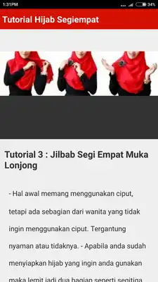 Play Tutorial Hijab Segi Empat Terbaru 2017/2018