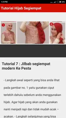 Play Tutorial Hijab Segi Empat Terbaru 2017/2018