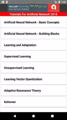 Play Tutorials For Artificial Network 2018