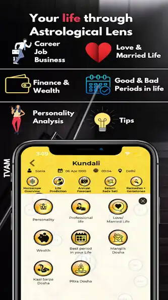 Play Tvam: Vedic Astrology  Kundli as an online game Tvam: Vedic Astrology  Kundli with UptoPlay