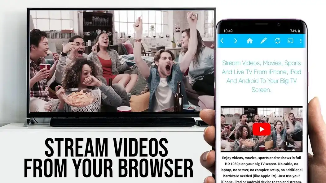 Play TV Cast Pro for Samsung TV as an online game TV Cast Pro for Samsung TV with UptoPlay