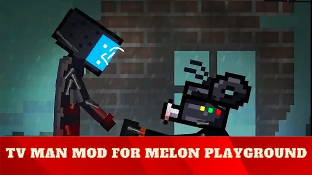 Play TVMan Mod Melon Playground as an online game TVMan Mod Melon Playground with UptoPlay
