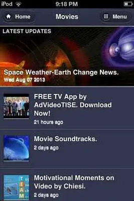 Play TV Shows-Movies Video Channels